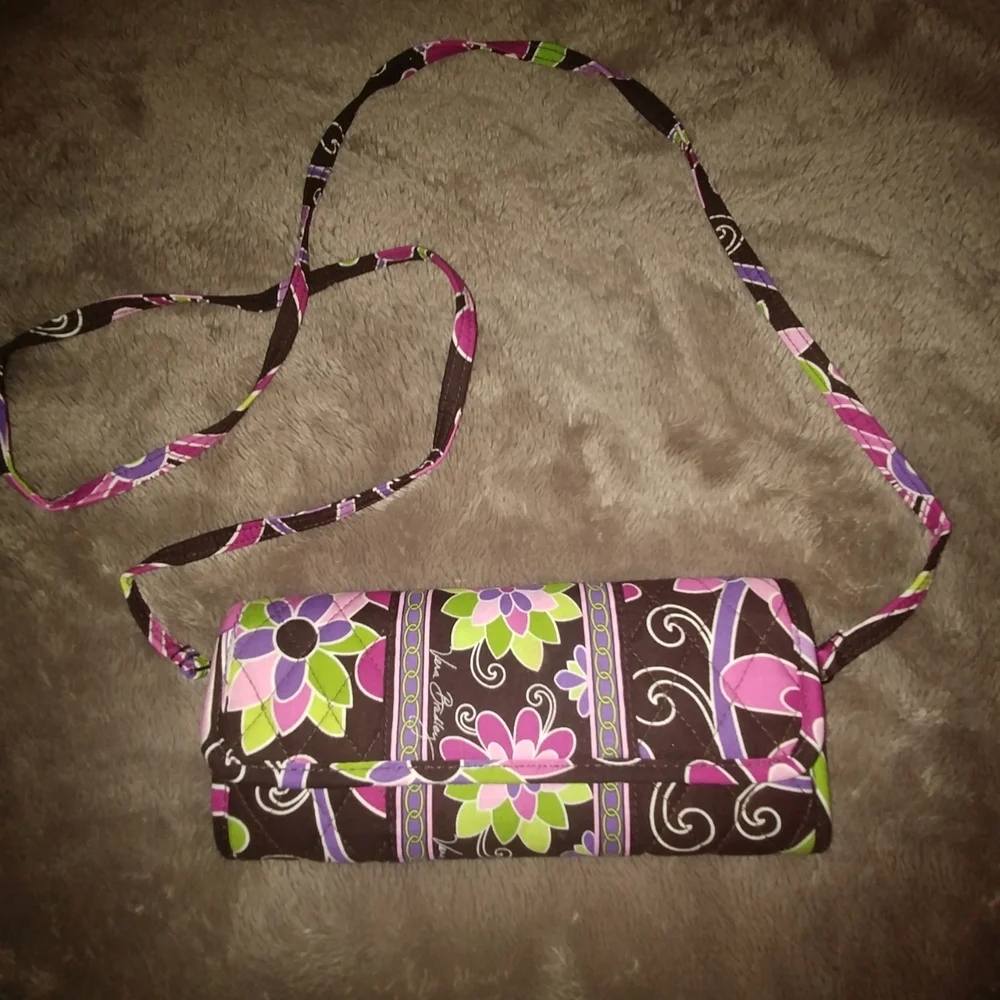 ππΏ EUC VERA BRADLEY CROSSBODY/WALLET - Picture 2 of 16